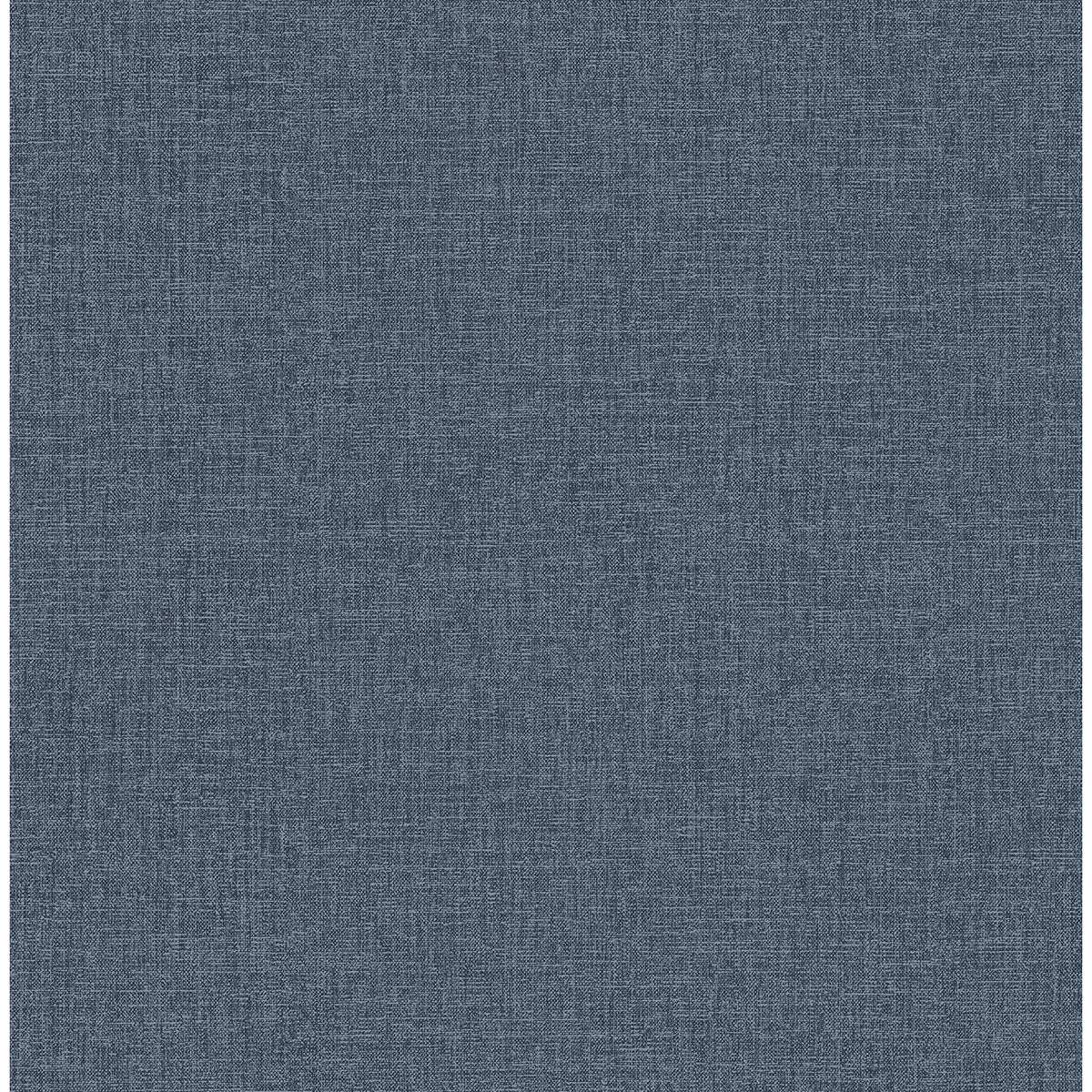 Picture of Glen Dark Blue Linen Wallpaper