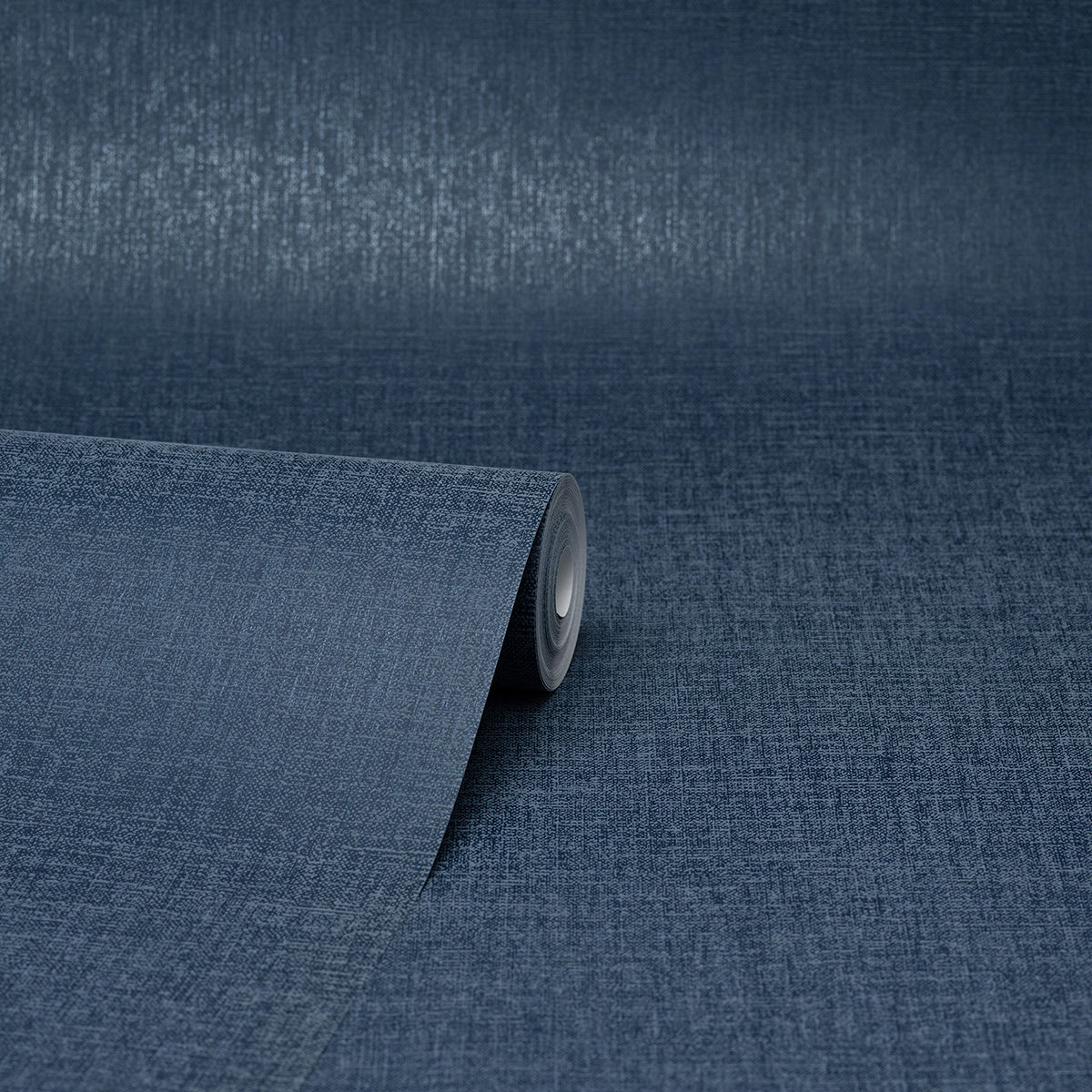 Glen Dark Blue Linen Wallpaper  | Brewster Wallcovering - The WorkRm