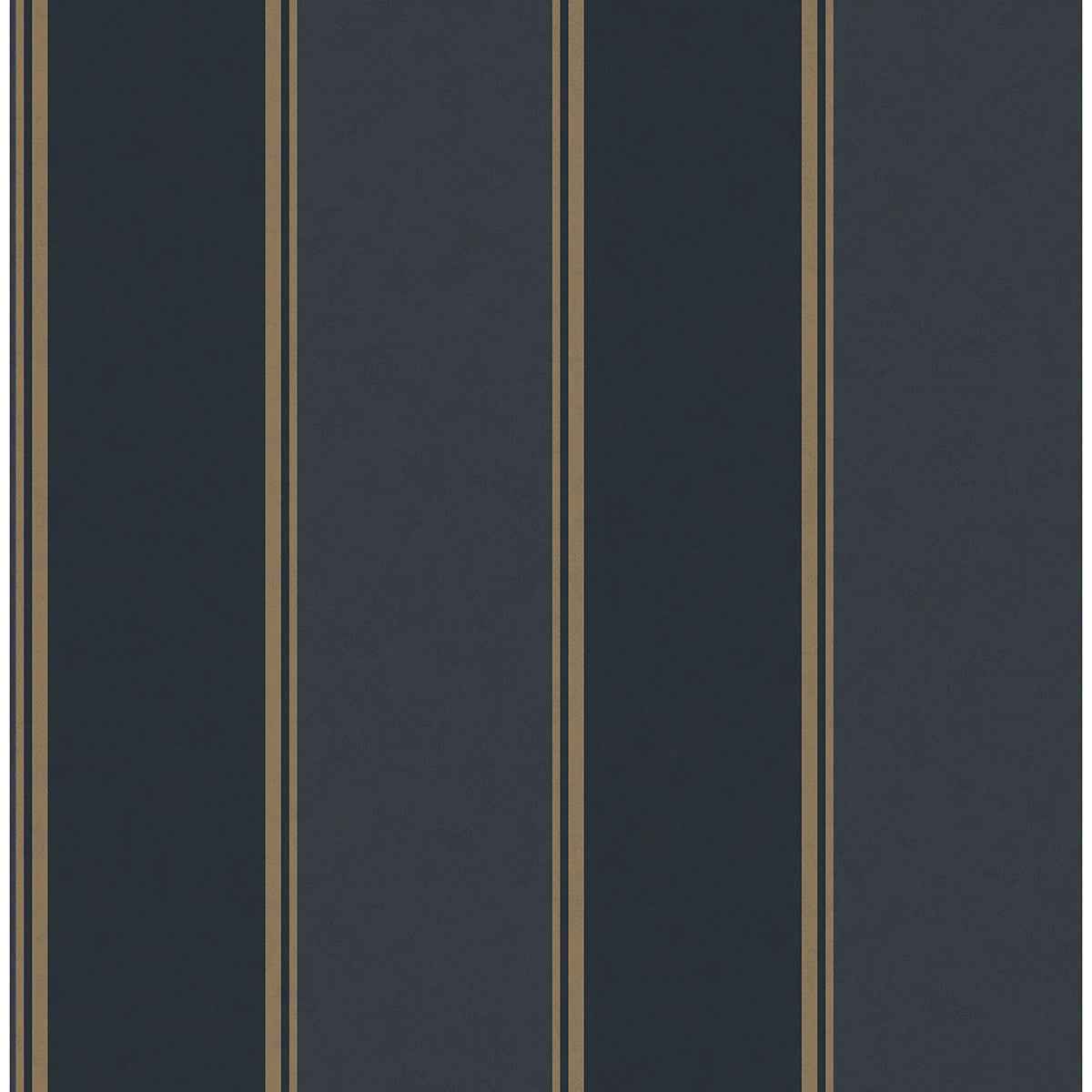 Rydia Blue Stripe Wallpaper - York Wallcoverings - M1708 - York Wallcoverings Wallpaper