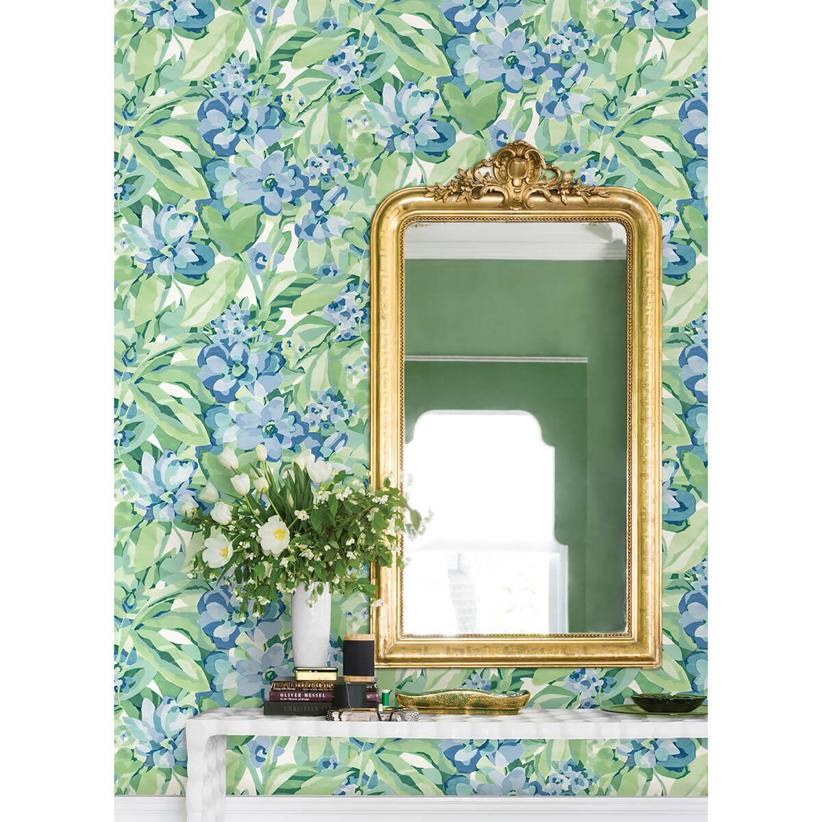 Heather Belles Fleurs Peel and Stick Wallpaper - York Wallcoverings - CBS4511 - York Wallcoverings Wallpaper