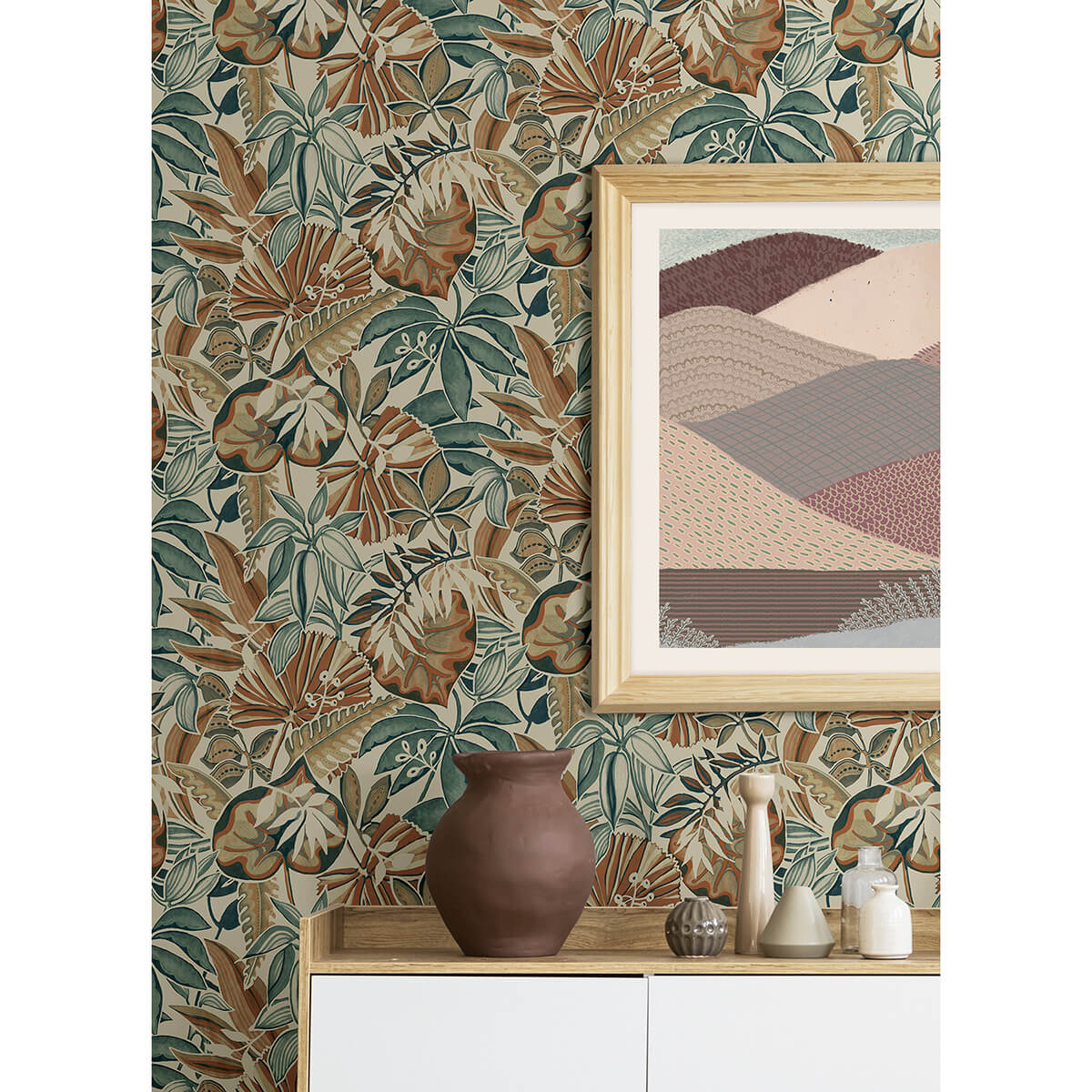 Spice Feuilles Peel & Stick Wallpaper - York Wallcoverings - CBS4516 - York Wallcoverings Wallpaper