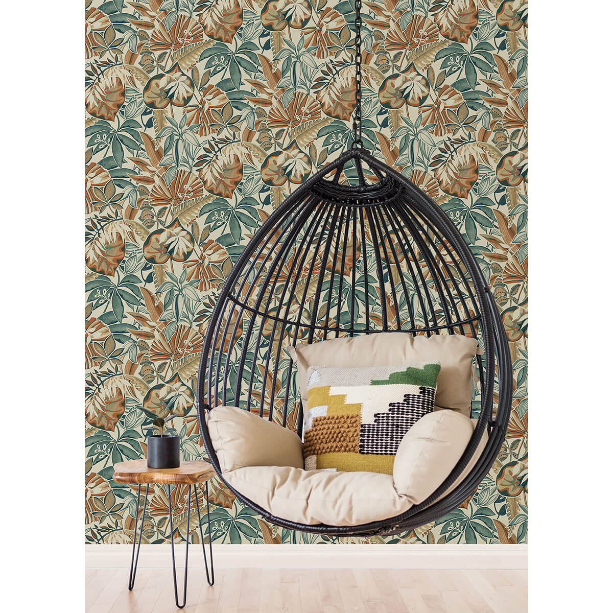 Spice Feuilles Peel & Stick Wallpaper - York Wallcoverings - CBS4516 - York Wallcoverings Wallpaper