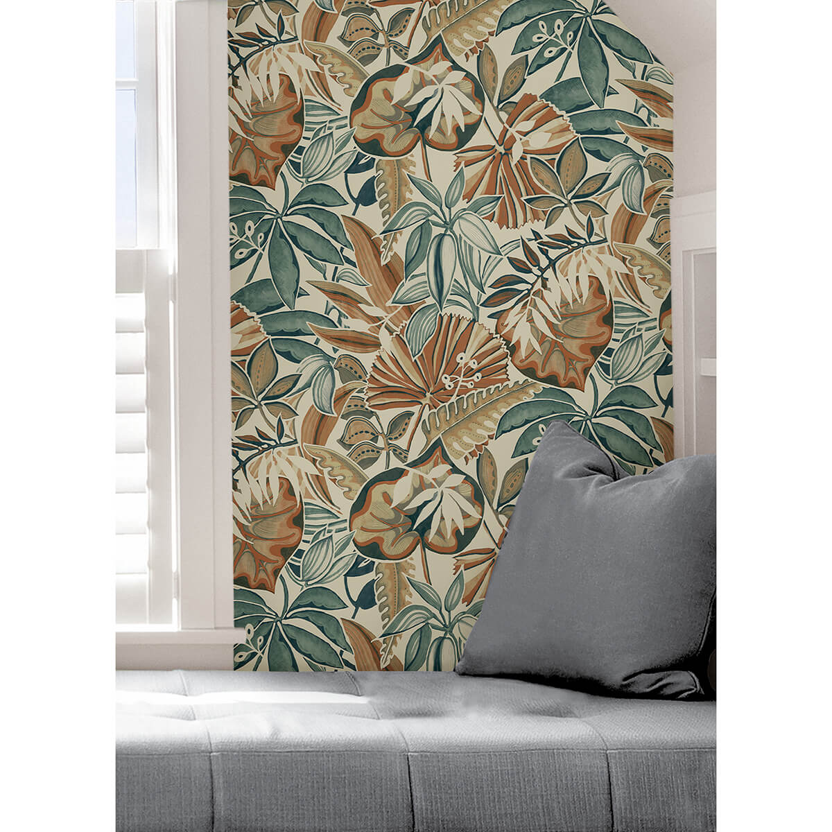 spice-feuilles-peel-and-stick-wallpaper-york-wallcoverings-cbs4516 - York Wallcoverings Wallpaper