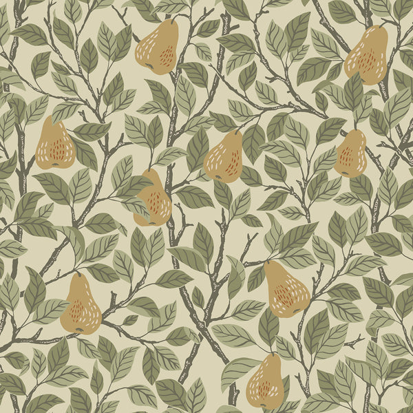 Pirum Yellow Pear Wallpaper - York Wallcoverings - 2999-13102