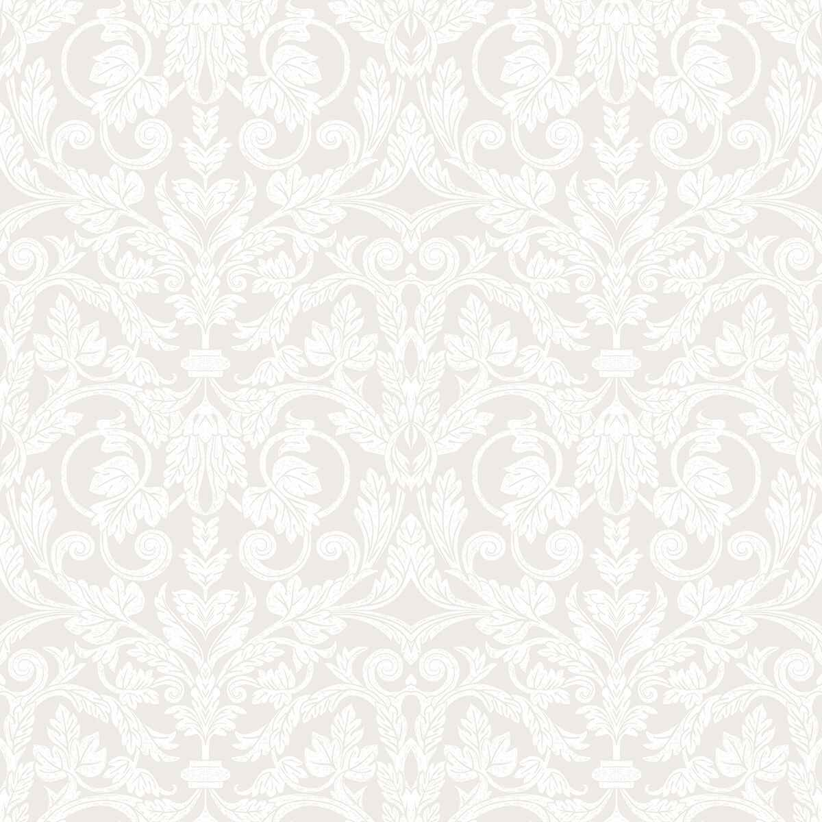 Rosali Cream Scroll Damask Wallpaper - York Wallcoverings - 2999-14005 - York Wallcoverings Wallpaper