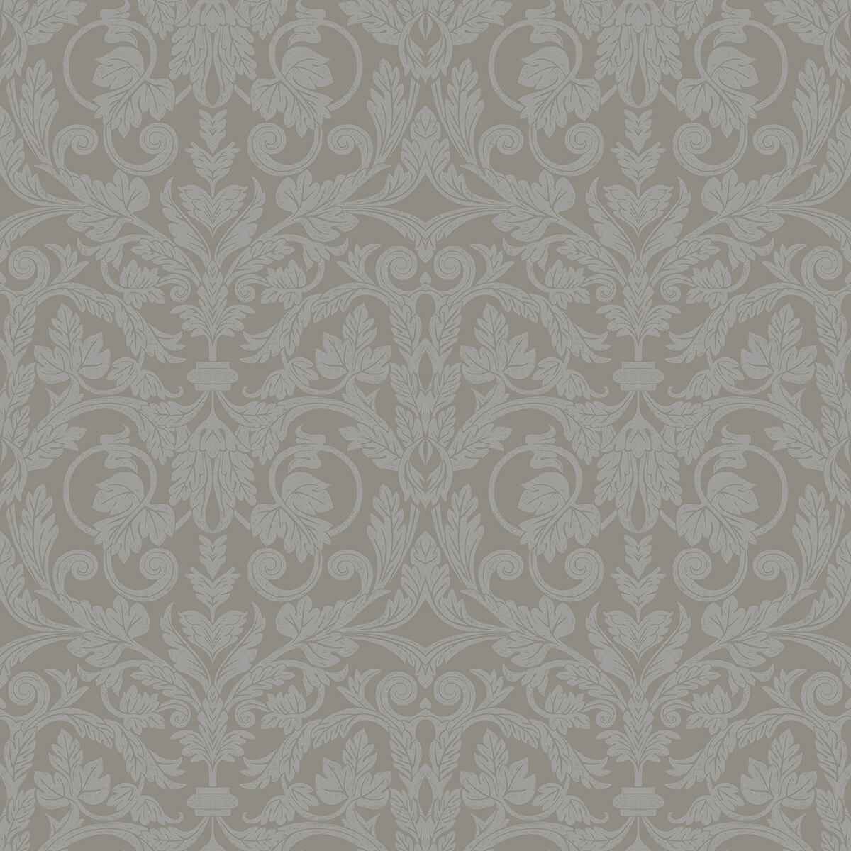 Rosali Grey Scroll Damask Wallpaper - York Wallcoverings - 2999-14006 - York Wallcoverings Wallpaper