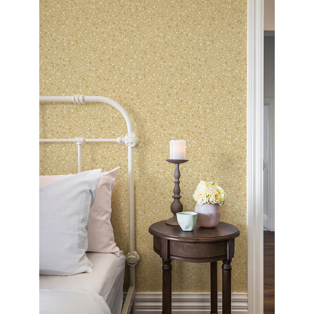 hummelvik-yellow-daisy-trail-wallpaper-york-wallcoverings-2999-24129 - York Wallcoverings Wallpaper