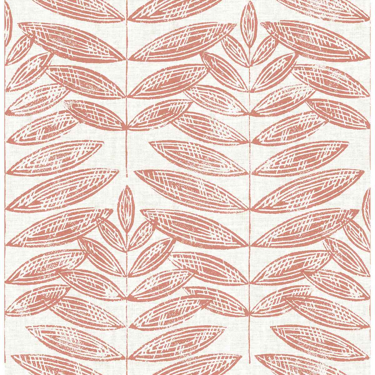 Akira Coral Leaf Wallpaper - York Wallcoverings - 2999-25103 - York Wallcoverings Wallpaper