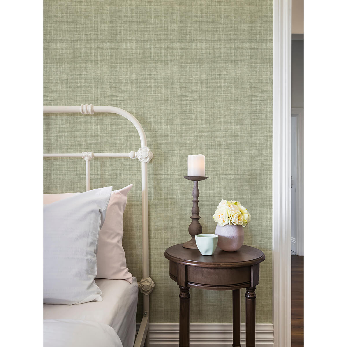 tuckernuck-green-linen-wallpaper-york-wallcoverings-2999-25792 - York Wallcoverings Wallpaper