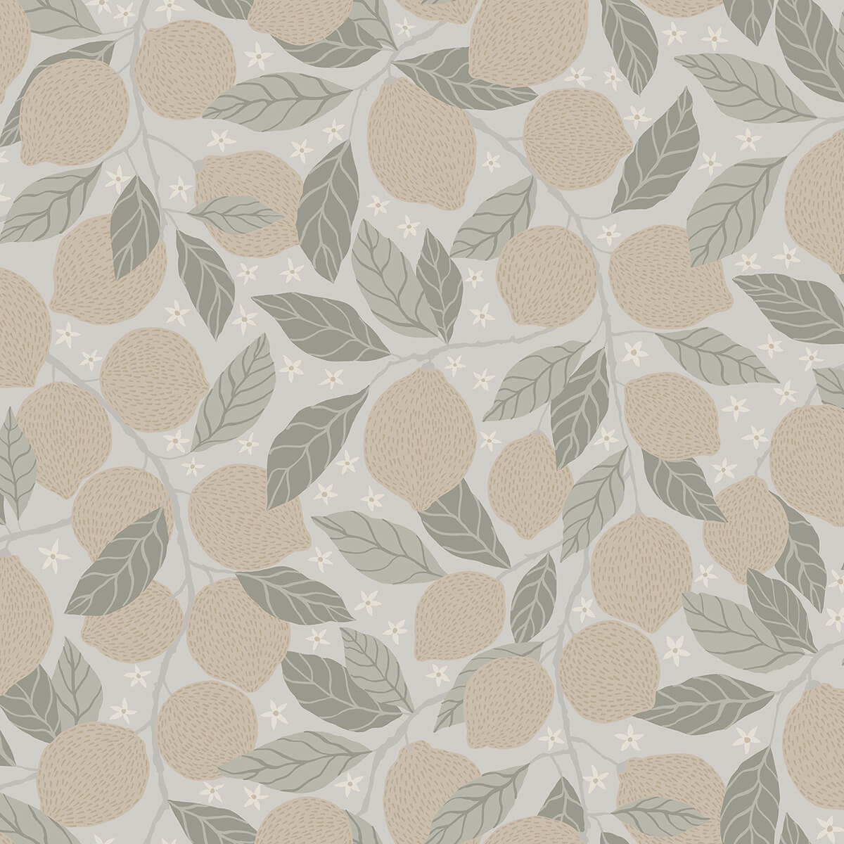 lemona-grey-fruit-tree-wallpaper-york-wallcoverings-2999-44117 - York Wallcoverings Wallpaper