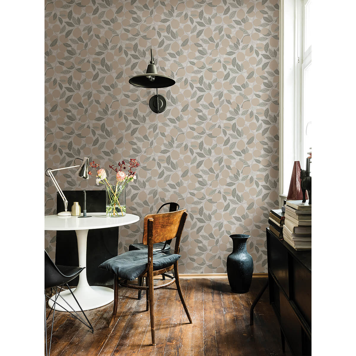 lemona-grey-fruit-tree-wallpaper-york-wallcoverings-2999-44117 - York Wallcoverings Wallpaper