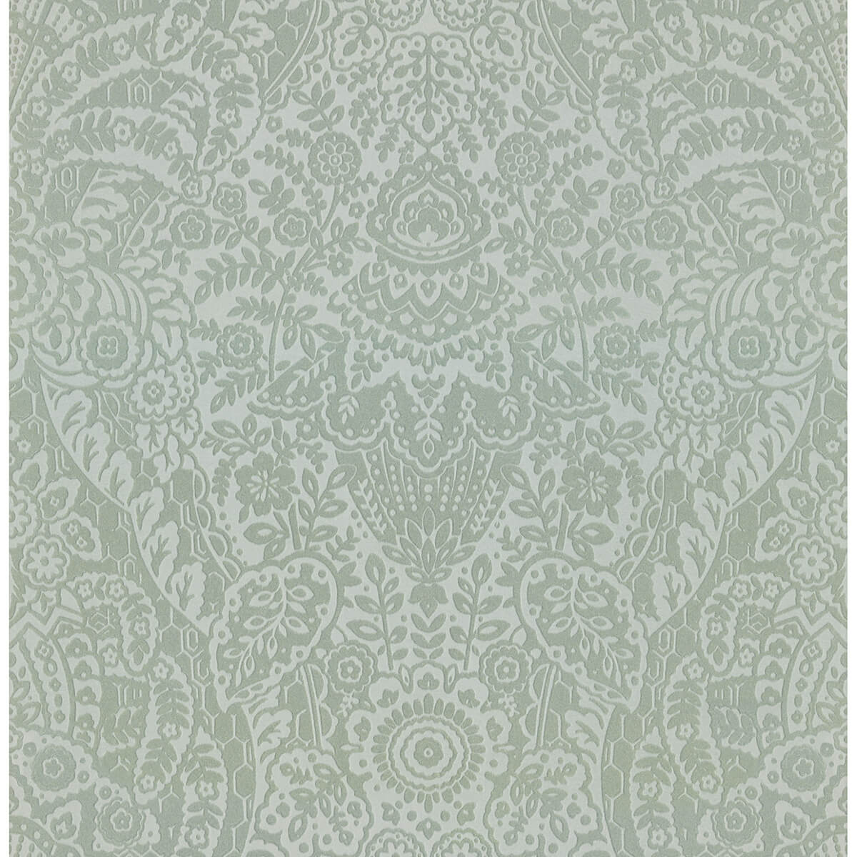 maris-silver-flock-damask-wallpaper-york-wallcoverings-2973-87366 - York Wallcoverings Wallpaper