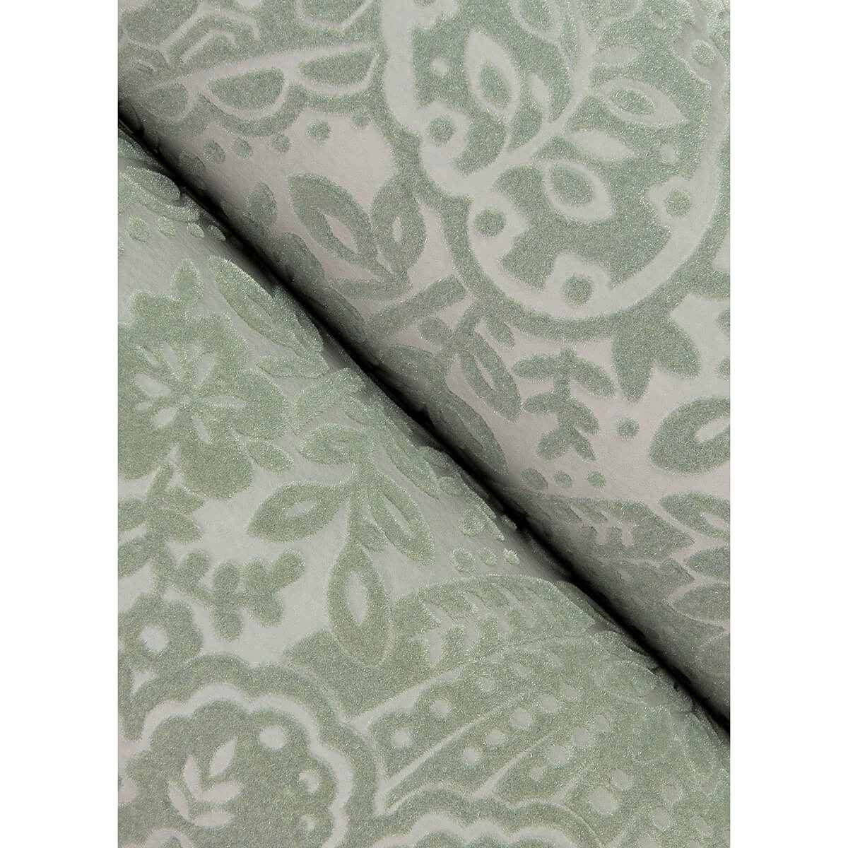 Maris Silver Flock Damask Wallpaper - York Wallcoverings - 2973-87366 - York Wallcoverings Wallpaper