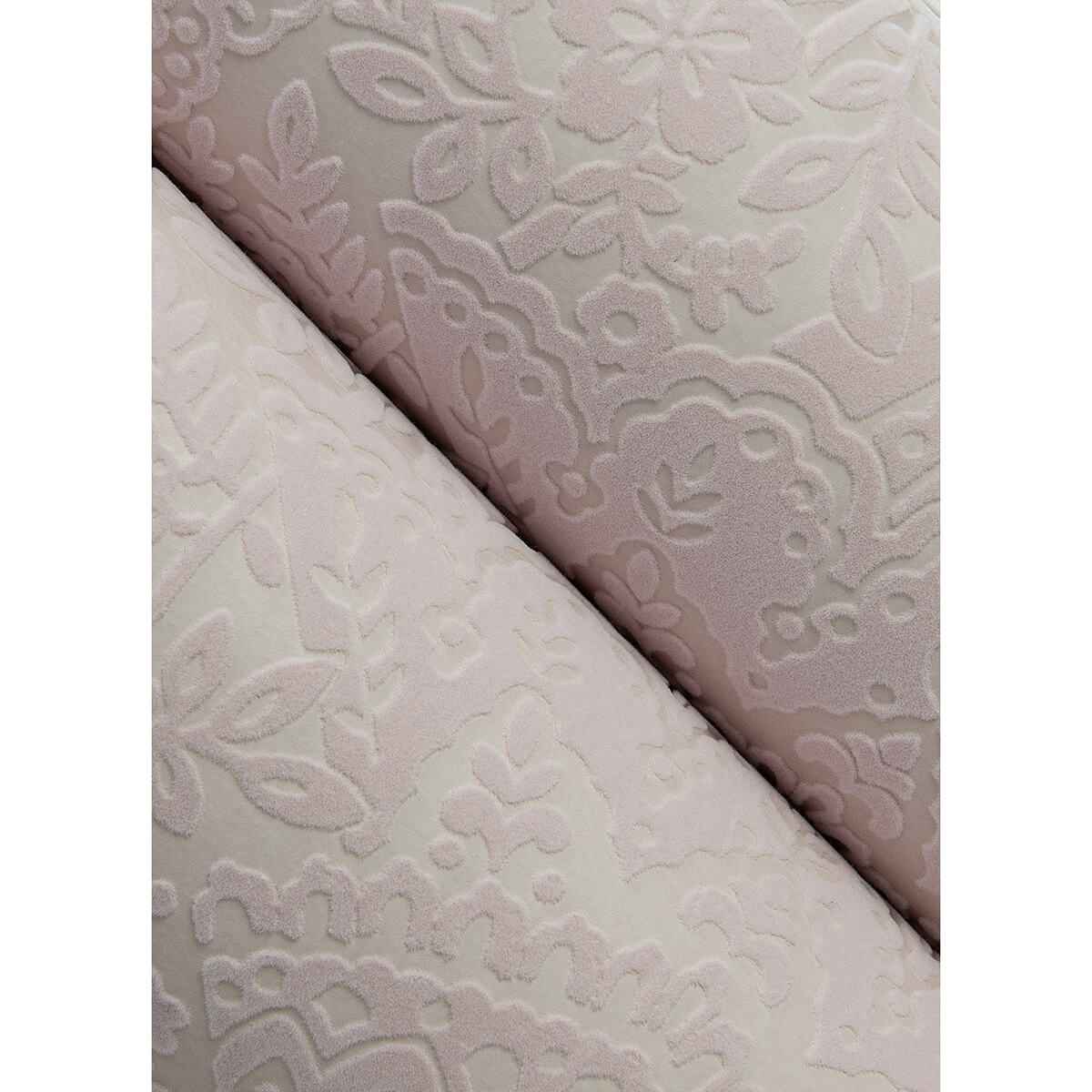 Maris Pink Flock Damask Wallpaper - York Wallcoverings - 2973-87368 - York Wallcoverings Wallpaper