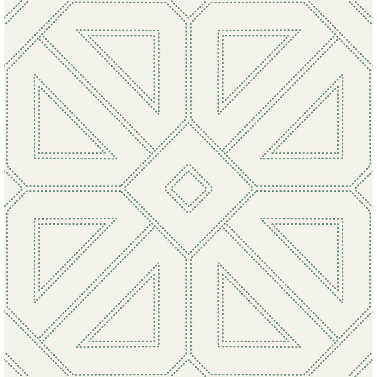 voltaire-green-beaded-geometric-wallpaper-york-wallcoverings-2973-87373 - York Wallcoverings Wallpaper