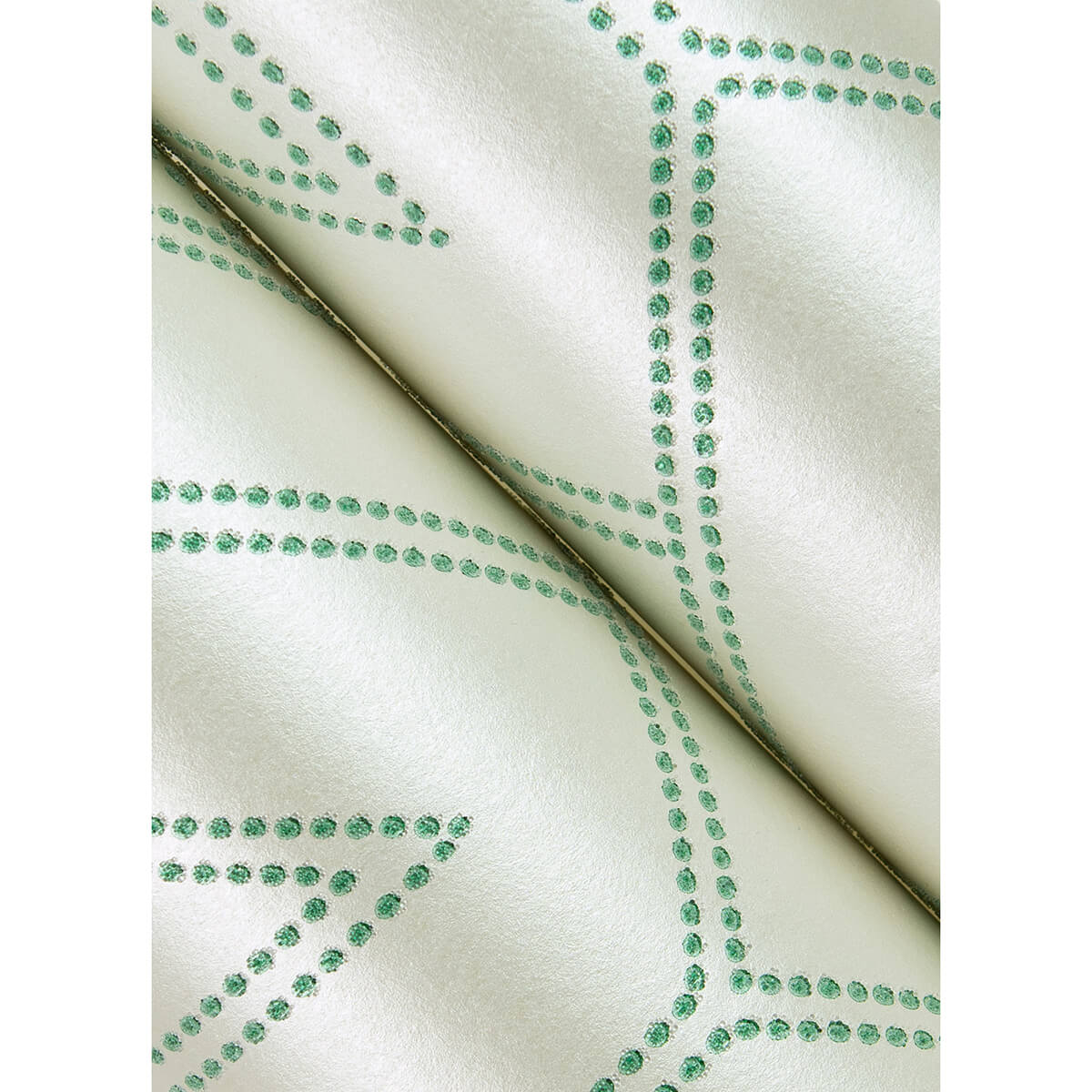 voltaire-green-beaded-geometric-wallpaper-york-wallcoverings-2973-87373 - York Wallcoverings Wallpaper