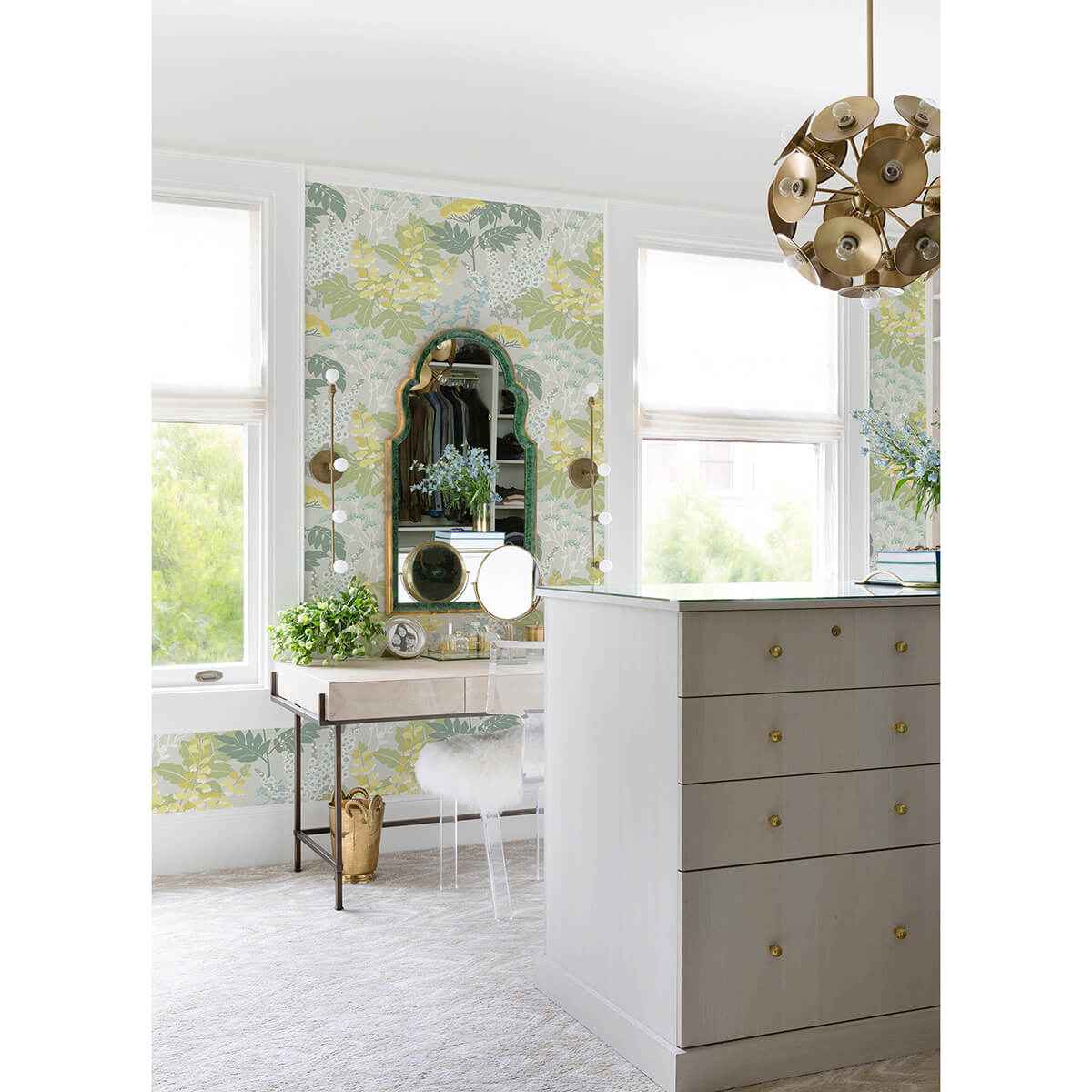 Brie Pastel Forest Flowers Wallpaper - York Wallcoverings - 2973-90009 - York Wallcoverings Wallpaper