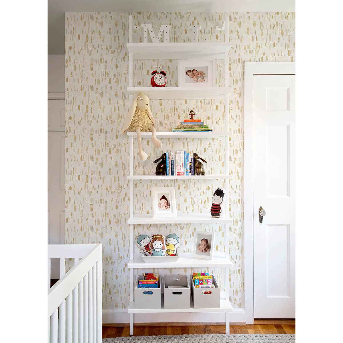 Dwell Gold Brushstrokes Wallpaper - York Wallcoverings - 2973-90203 - York Wallcoverings Wallpaper