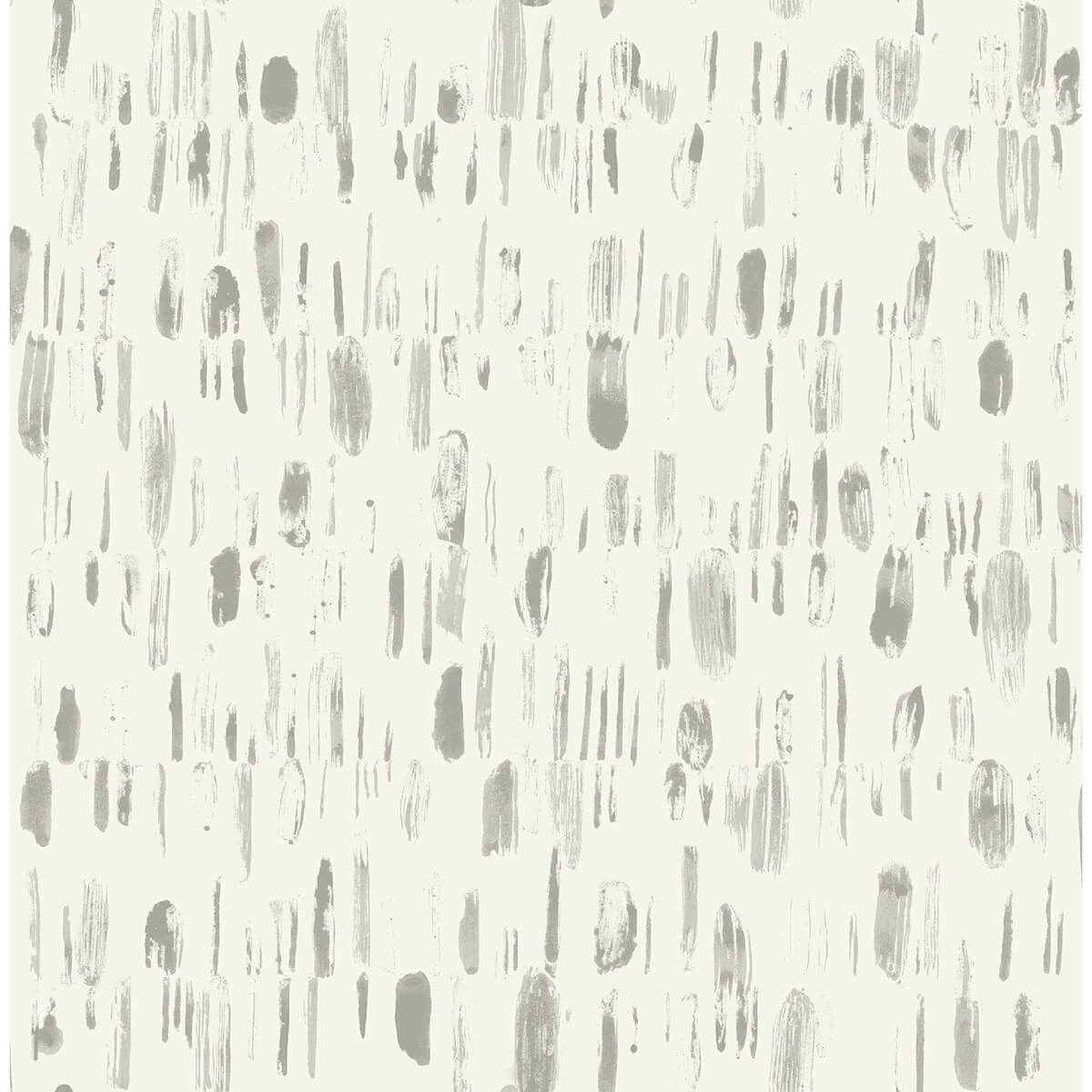 Dwell Grey Brushstrokes Wallpaper - York Wallcoverings - 2973-90204