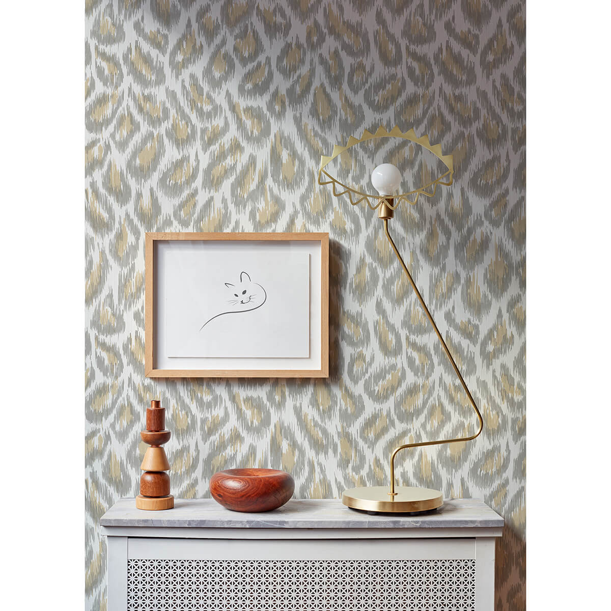electra-wheat-leopard-spot-string-wallpaper-york-wallcoverings-2973-90305 - York Wallcoverings Papel pintado