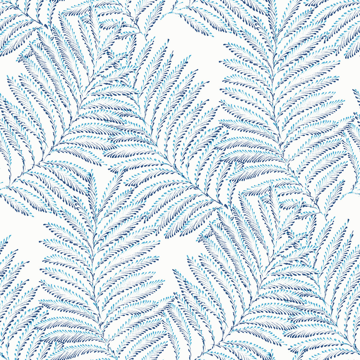 finnley-blue-inked-fern-wallpaper-york-wallcoverings-2973-90503 - York Wallcoverings Papel pintado