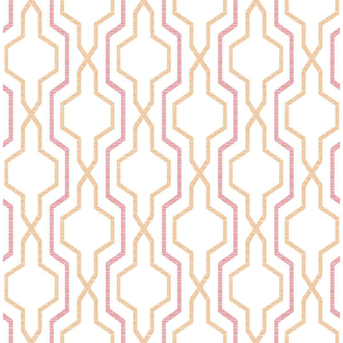 Rion Orange Trellis Wallpaper - York Wallcoverings - 2973-90603 - York Wallcoverings Wallpaper