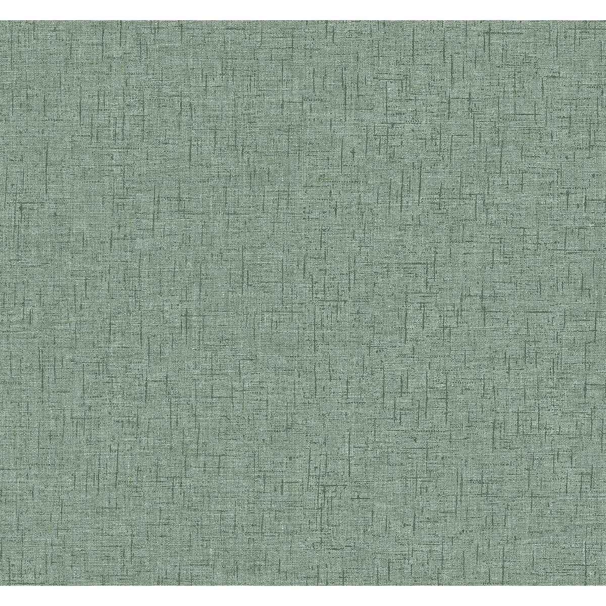 Bentley Green Faux Linen Wallpaper - York Wallcoverings - 2973-90911
