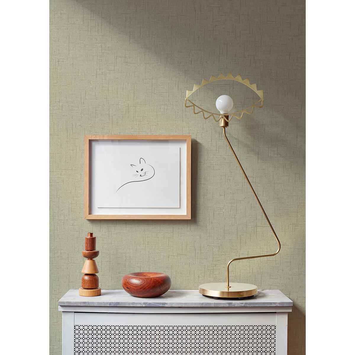 Bentley Beige Faux Linen Wallpaper - York Wallcoverings - 2973-90916 - York Wallcoverings Wallpaper