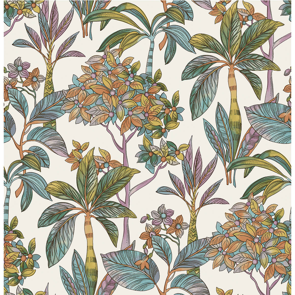 Rainbow Panama Peel & Stick Wallpaper - York Wallcoverings - NUS4314 - York Wallcoverings Wallpaper