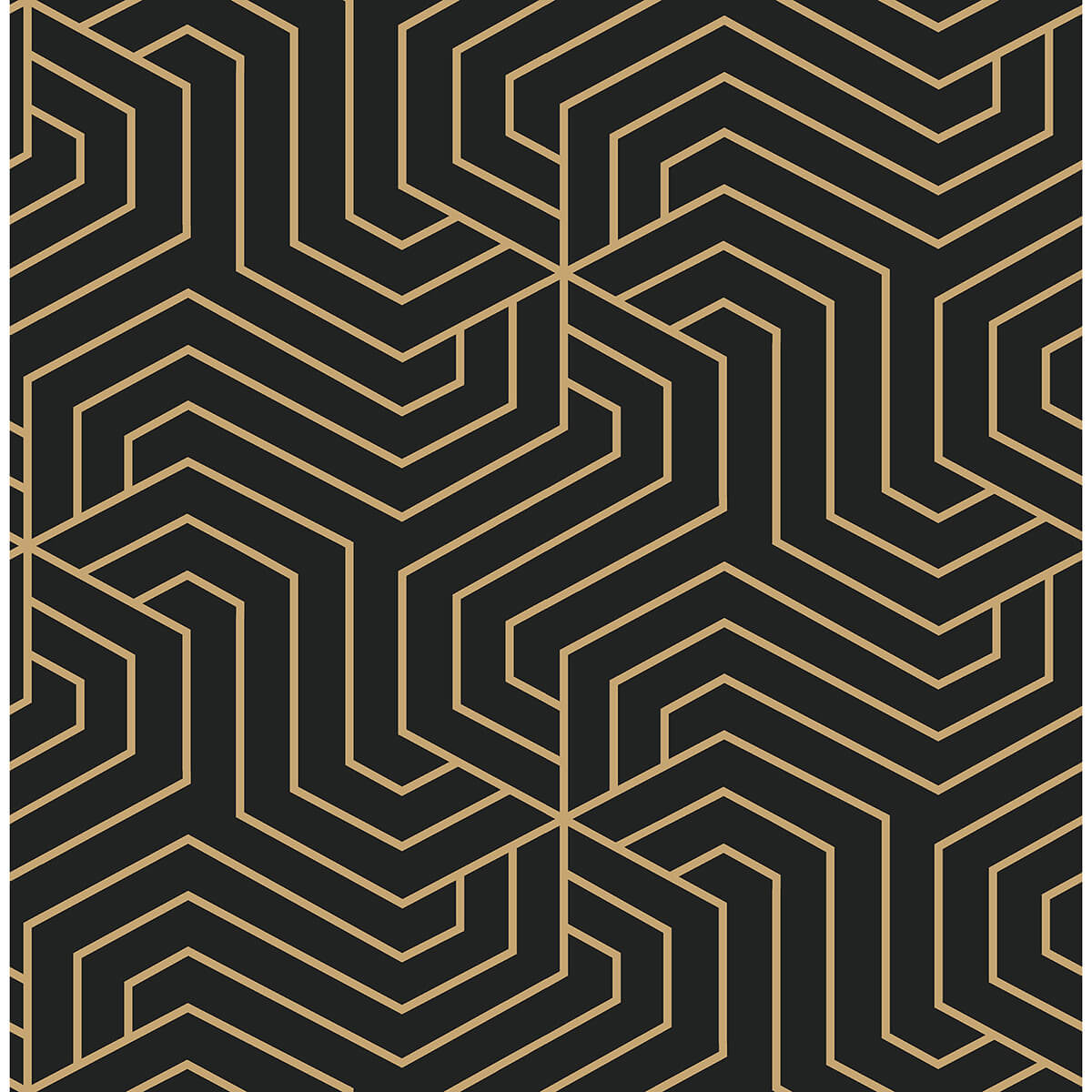 Black Ramsey Peel & Stick Wallpaper - York Wallcoverings - RZS4526