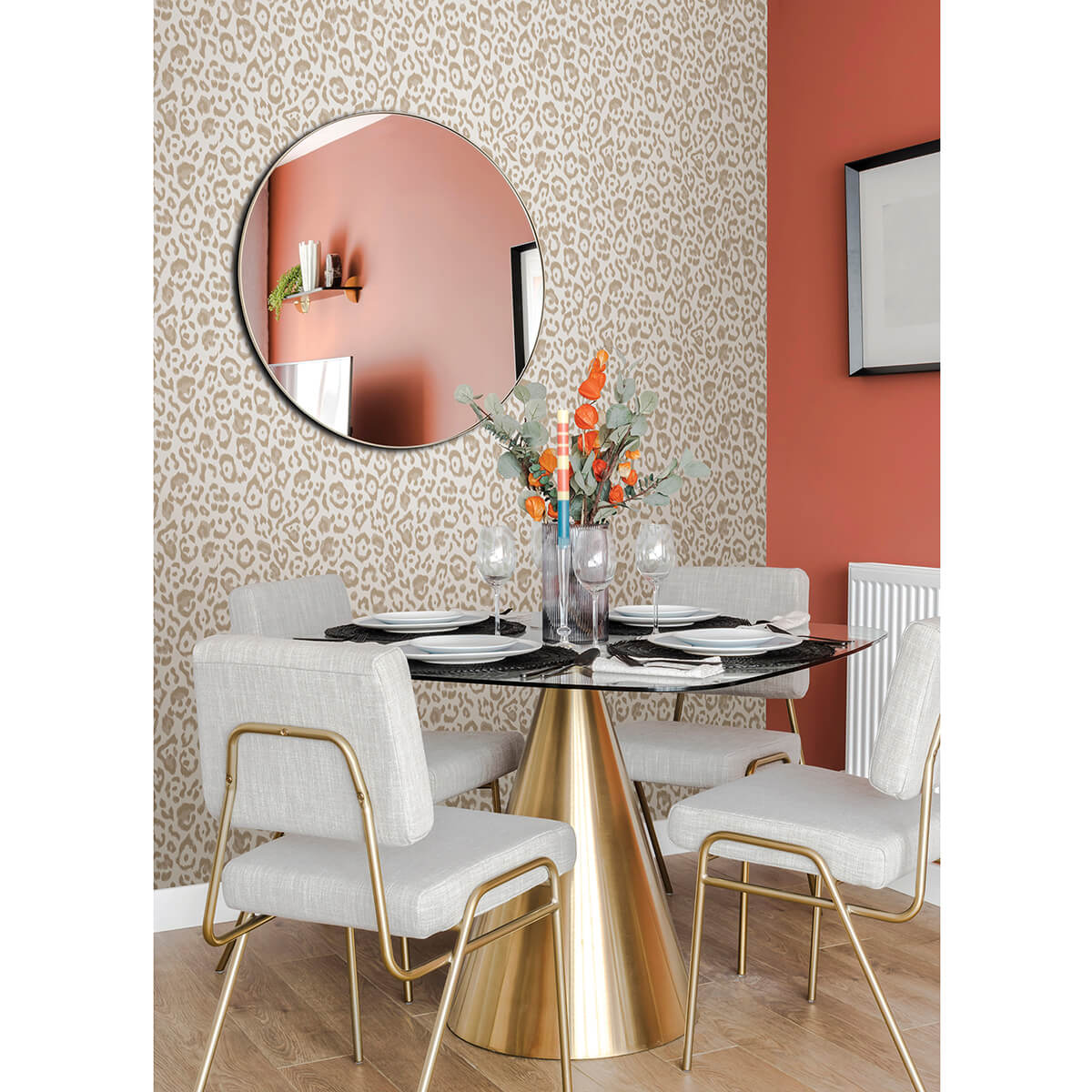 Taupe Marlowe Peel & Stick Wallpaper - York Wallcoverings - RZS4533 - York Wallcoverings Wallpaper