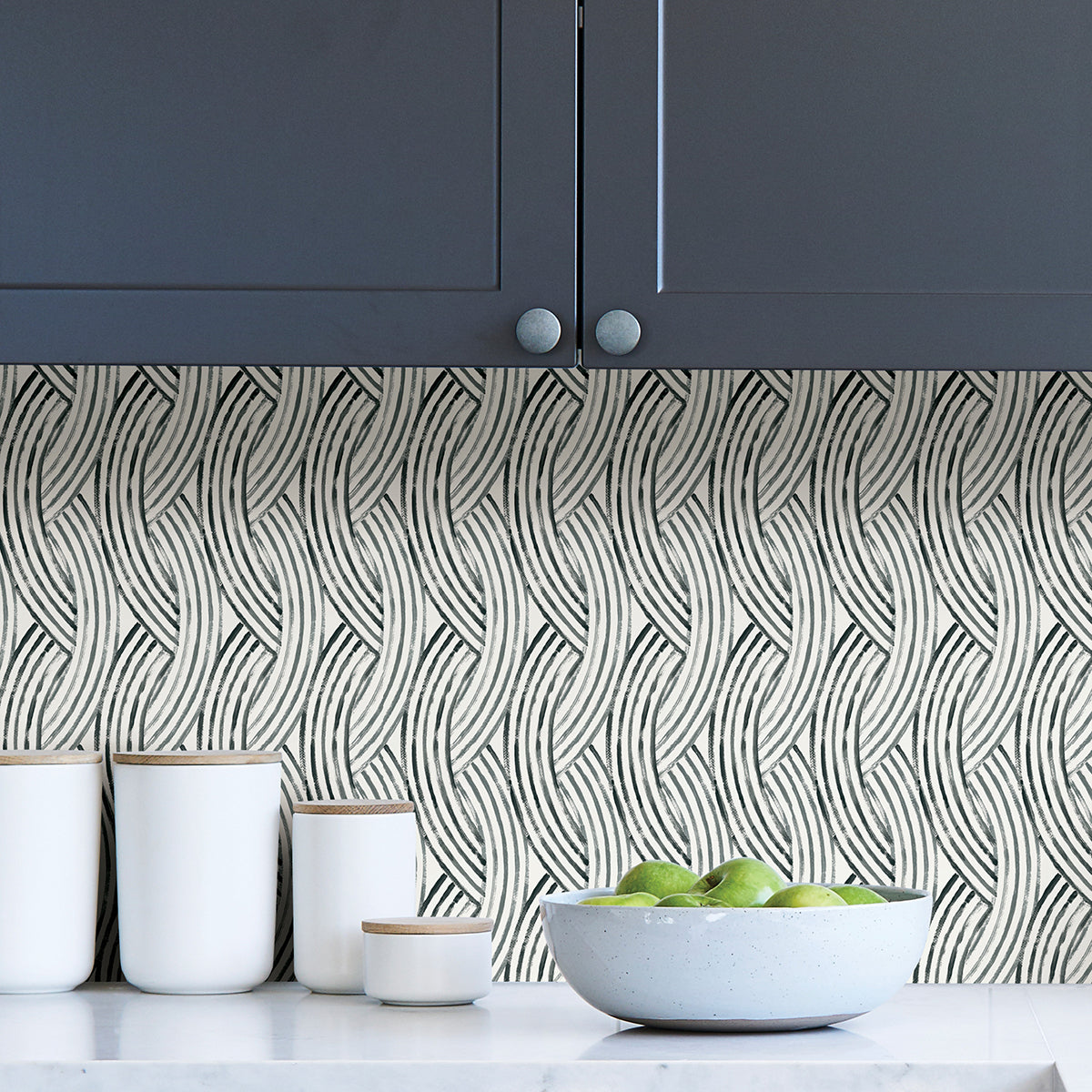 Charcoal Meraki Peel and Stick Wallpaper  | Brewster Wallcovering - The WorkRm