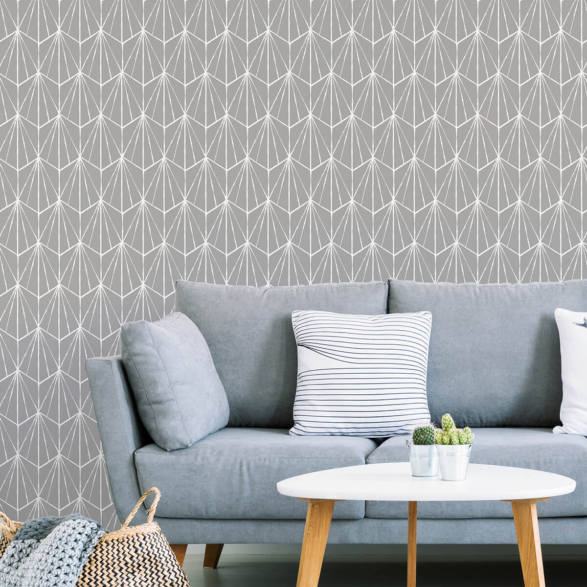 Grey Dorset Peel & Stick Wallpaper - York Wallcoverings - NUS4377 - York Wallcoverings Wallpaper