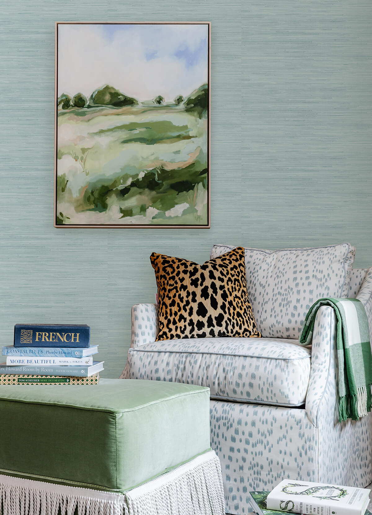 sky-blue-classic-faux-grasscloth-peel-and-stick-wallpaper-york-wallcoverings-sss4573 - York Wallcoverings Wallpaper