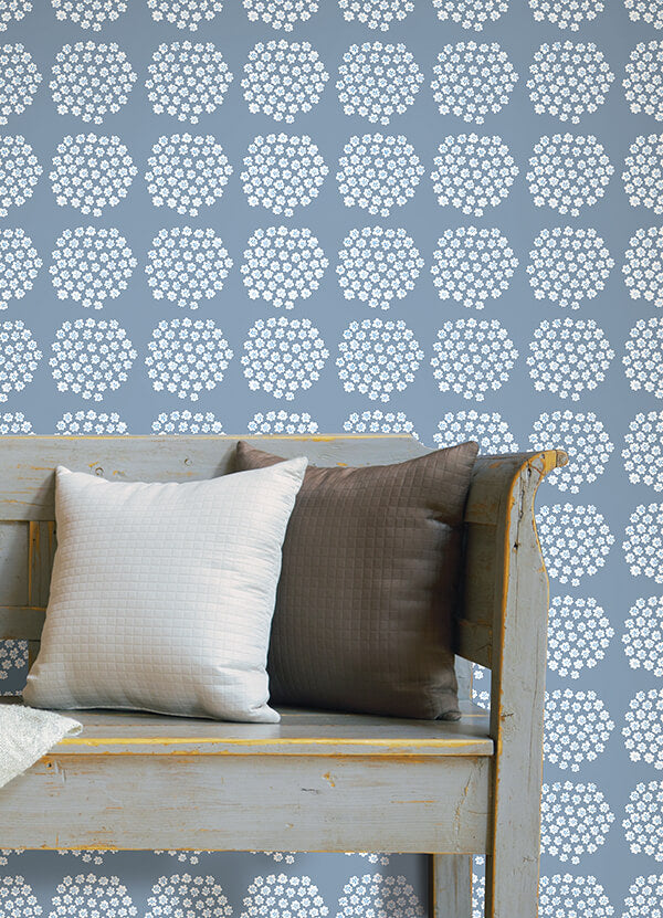 Blue Puketti Peel & Stick Wallpaper - York Wallcoverings - MKS4499 - York Wallcoverings Wallpaper