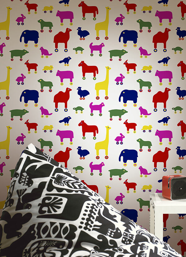Multi Rulla Peel & Stick Wallpaper - York Wallcoverings - MKS4502 - York Wallcoverings Wallpaper