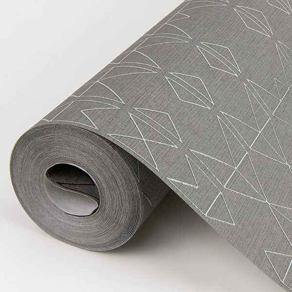 Paititi Sterling Geometric Trellis Wallpaper - York Wallcoverings - 2976-86405 - York Wallcoverings Wallpaper