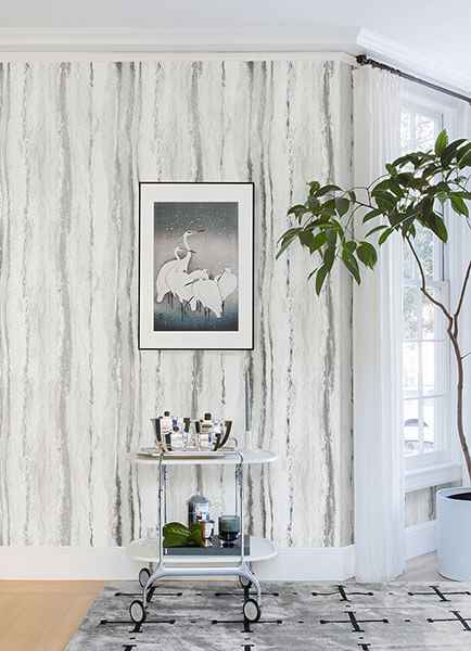 Delesse Platinum Marbled Wallpaper - York Wallcoverings - 2976-86499 - York Wallcoverings Wallpaper