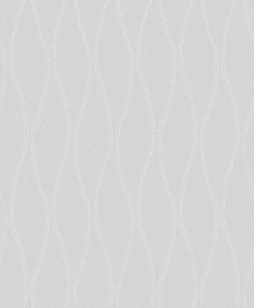 Tetsu Pewter Ogee Wave Wallpaper - York Wallcoverings - 2976-86519 - York Wallcoverings Wallpaper