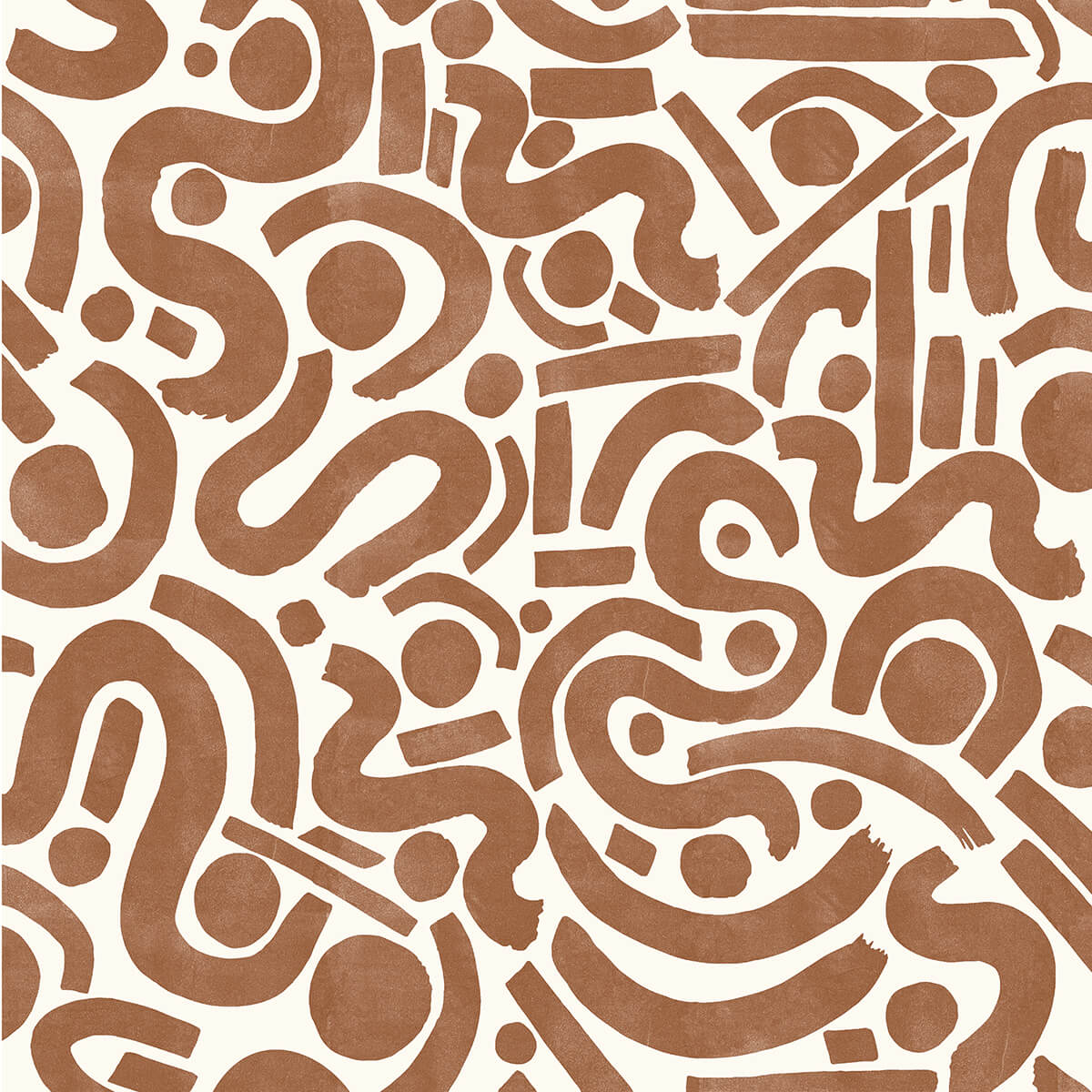 Terracotta Edie Geometric Peel and Stick Wallpaper - York Wallcoverings - NUS4635 - York Wallcoverings Wallpaper