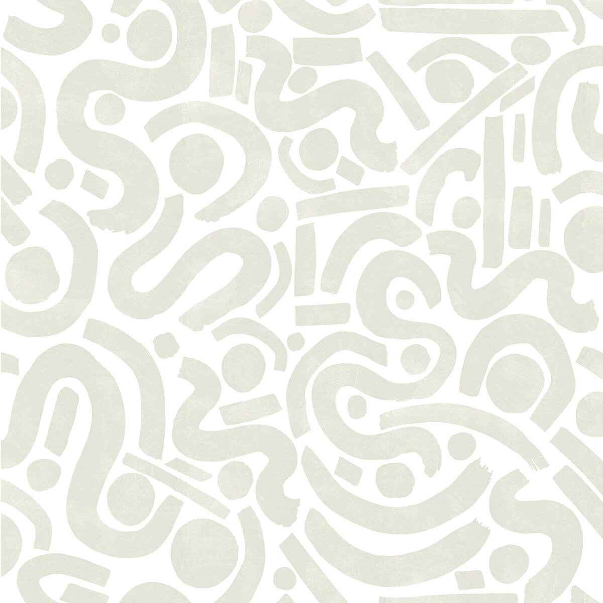 Taupe Edie Geometric Peel and Stick Wallpaper - York Wallcoverings - NUS4636