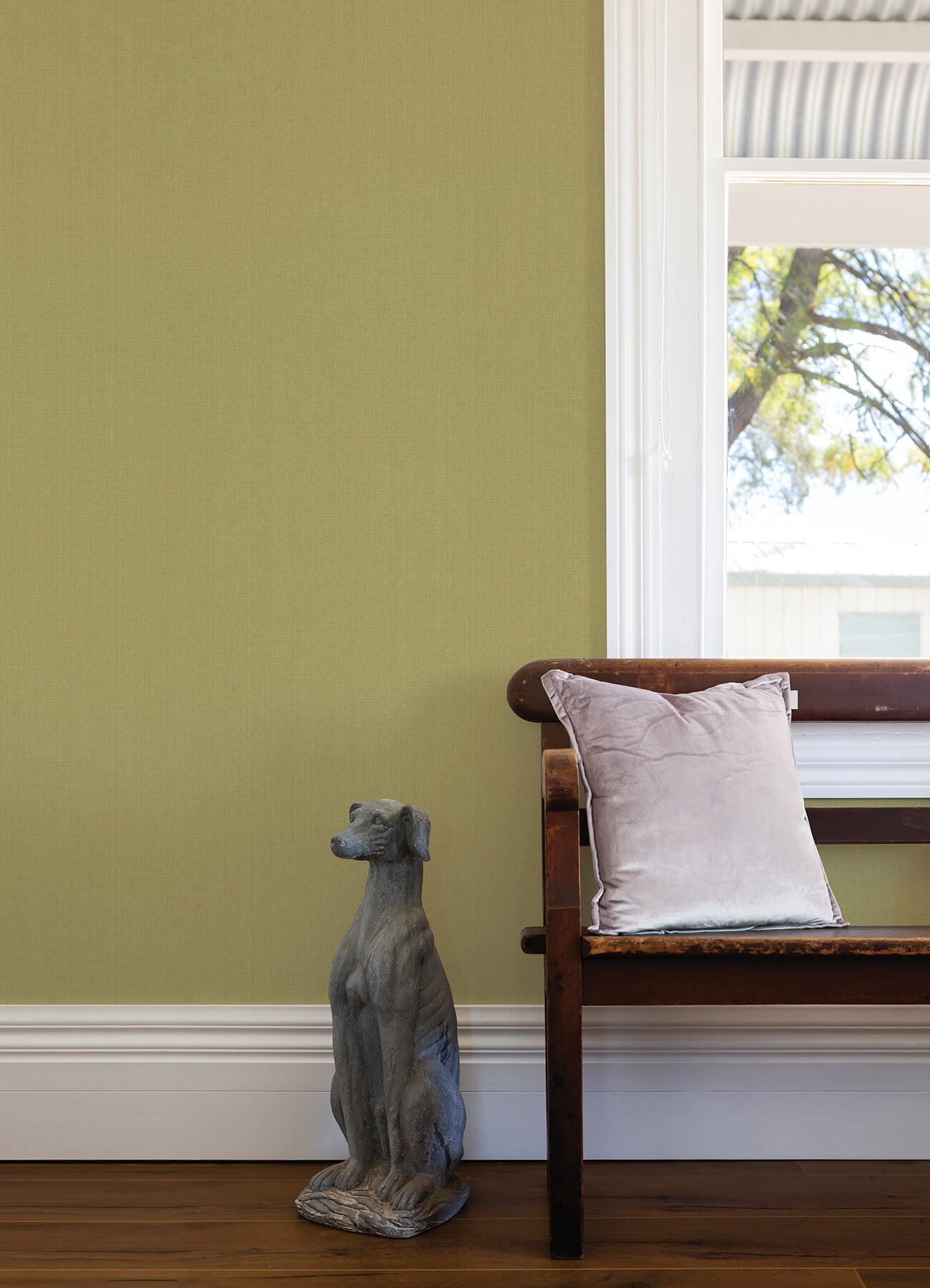Qiaohui Green Petite Weave Wallpaper - York Wallcoverings - 2923-88060 - York Wallcoverings Wallpaper