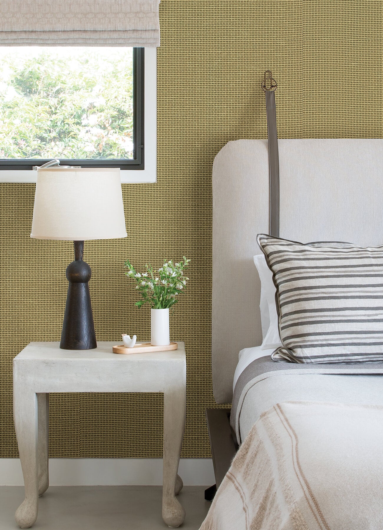 Daiyu Stone Cross Hatch Wallpaper - York Wallcoverings - 2923-88064 - York Wallcoverings Wallpaper