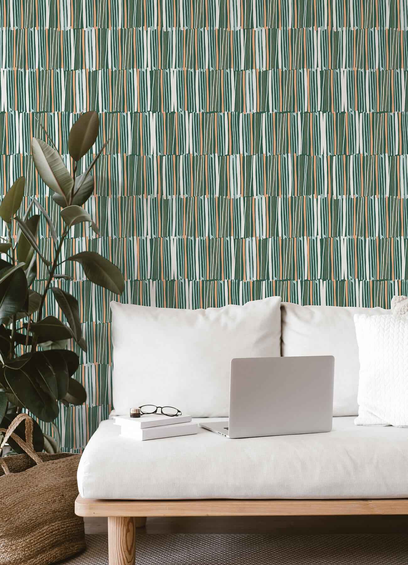 Green Thistle Peel & Stick Wallpaper - York Wallcoverings - LDS4580 - York Wallcoverings Wallpaper