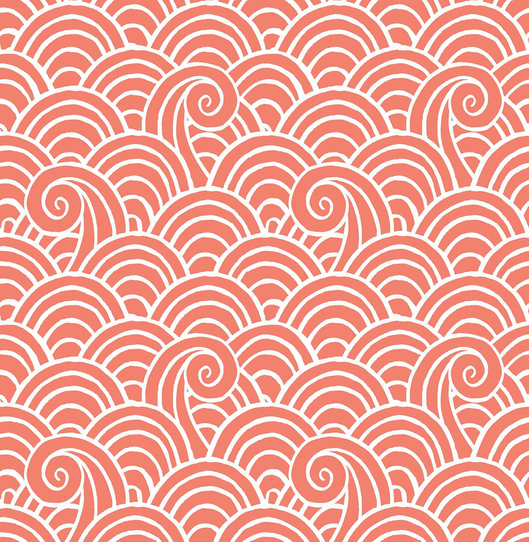 Alorah Coral Wave Wallpaper - York Wallcoverings - 4081-26306 - York Wallcoverings Wallpaper