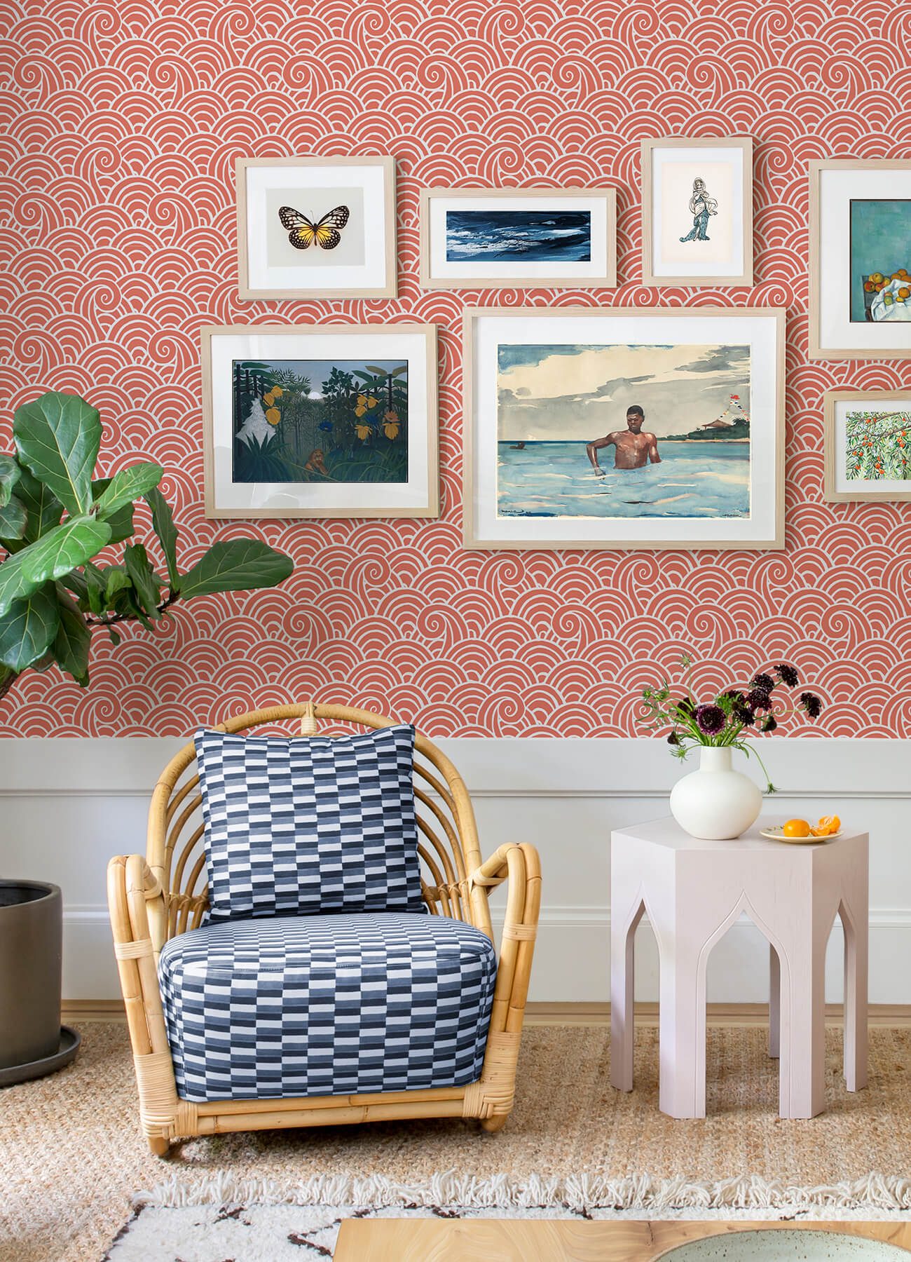 alorah-coral-wave-wallpaper-york-wallcoverings-4081-26306 - York Wallcoverings Papel pintado