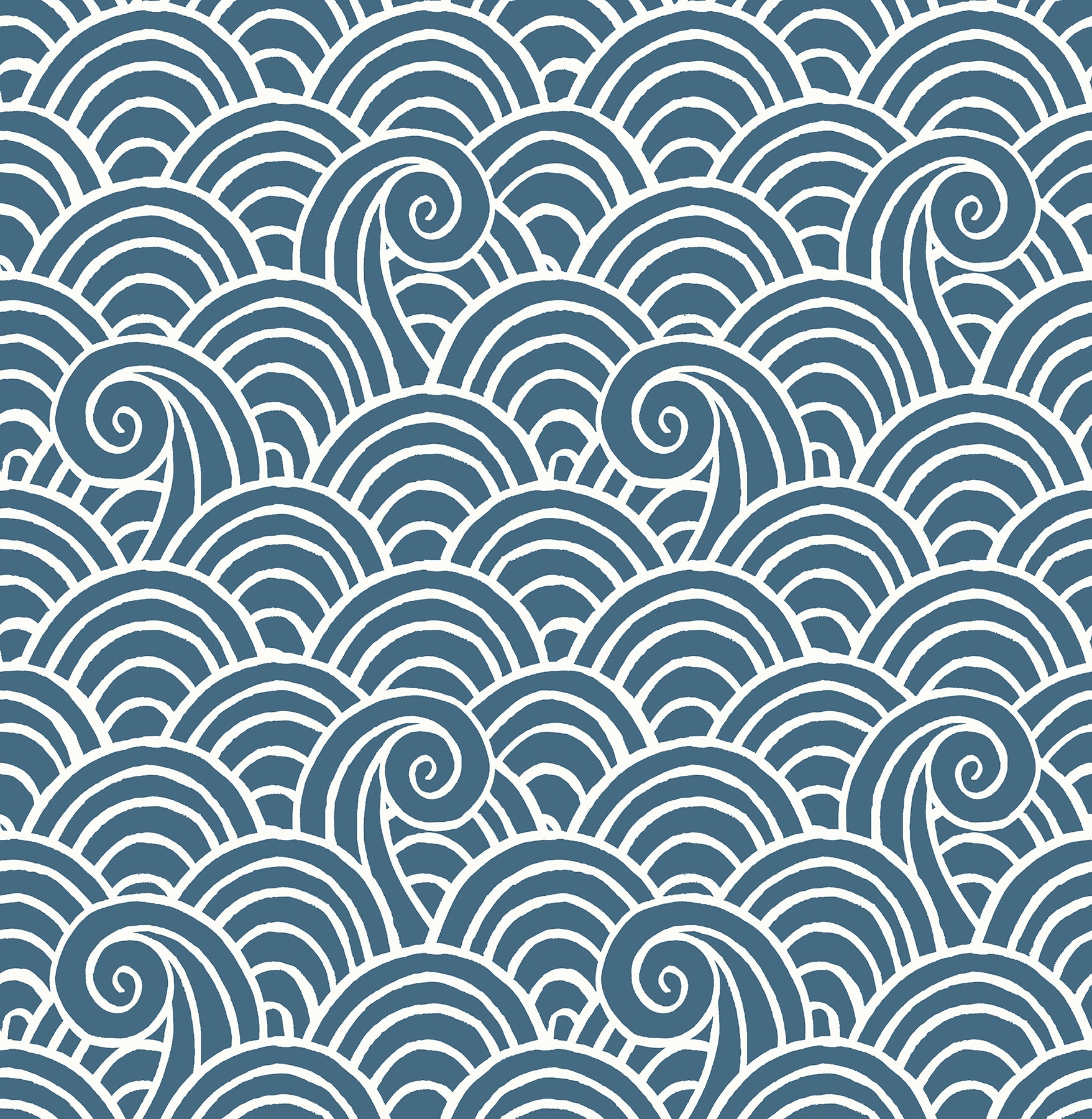 Picture of Alorah Blue Wave Wallpaper