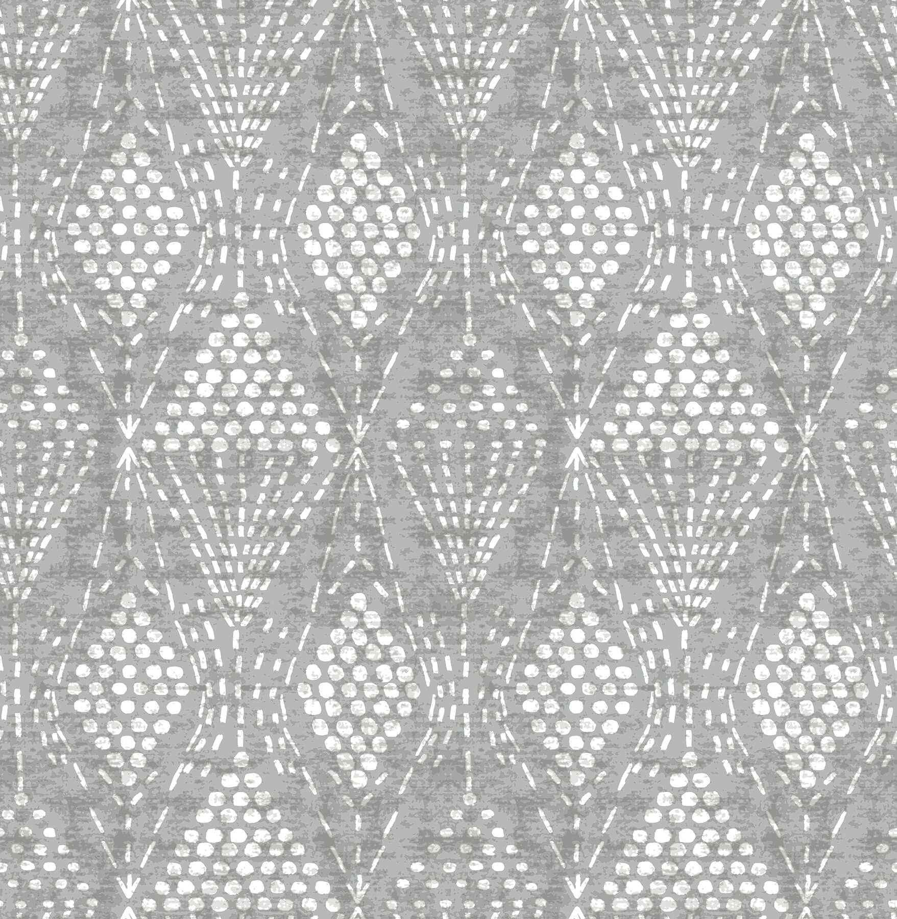 Grady Grey Dotted Geometric Wallpaper - York Wallcoverings - 4081-26322 - York Wallcoverings Wallpaper