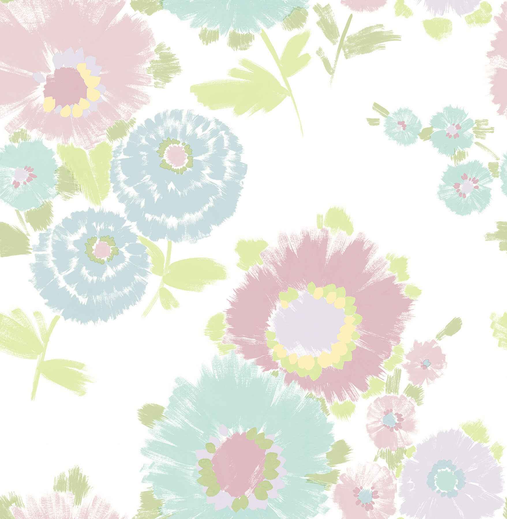 Essie Pastel Painterly Floral Wallpaper - York Wallcoverings - 4081-26325 - York Wallcoverings Wallpaper