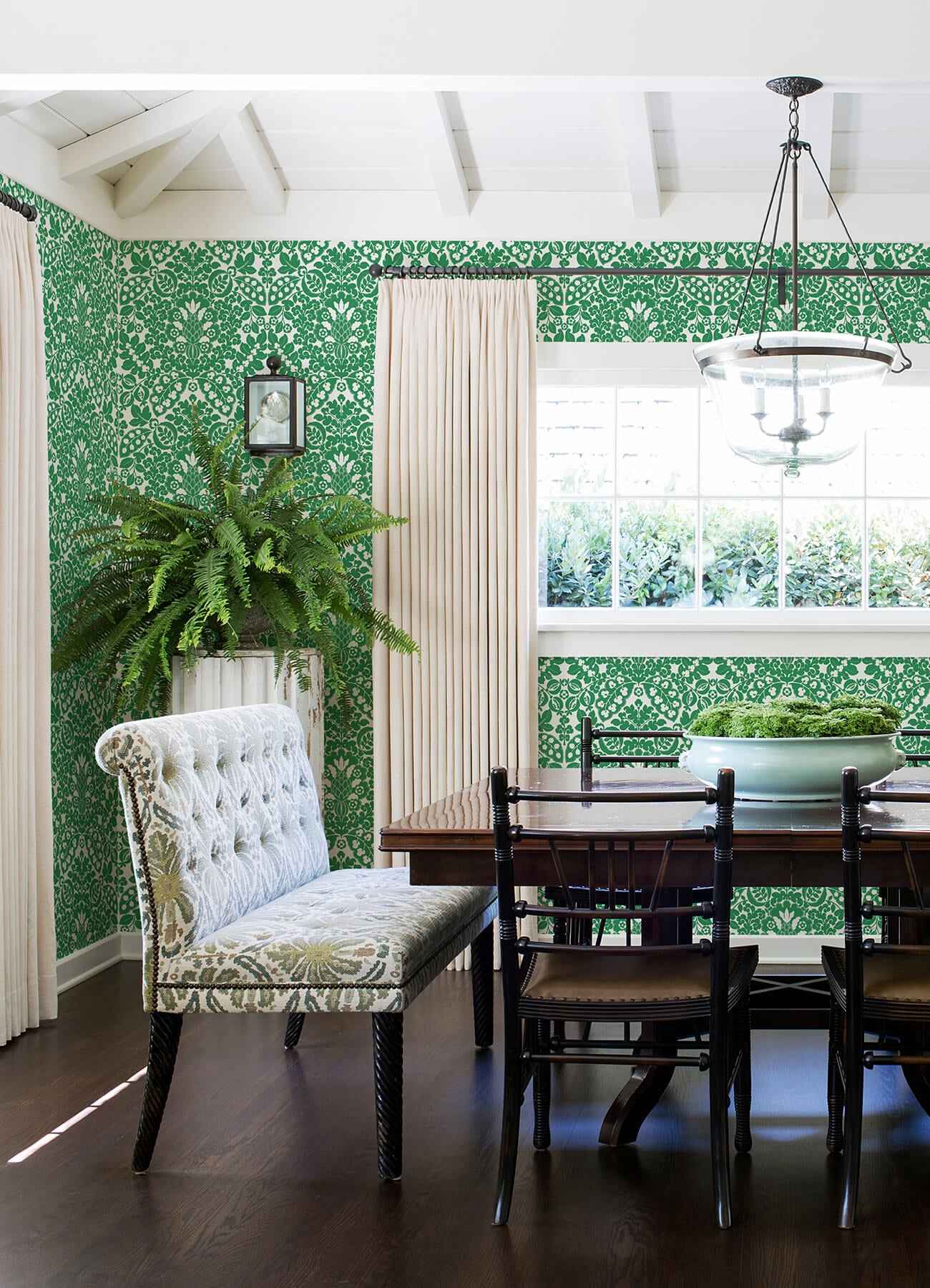 Marni Green Fruit Damask Wallpaper - York Wallcoverings - 4081-26333 - York Wallcoverings Wallpaper